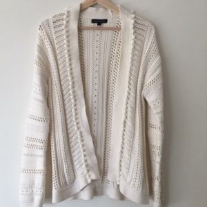 Banana Republic Pom Pom Open Cardigan Sweater